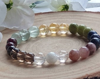 Menopause Crystal Bracelet, Hormone Balance, Women's Jewelry, Optional Charm
