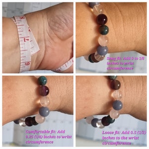 Psychic Bracelet for Spiritual, Magical Connection, with Crystal Genuine Gemstones, Personalised Gift, Chose your charm image 10