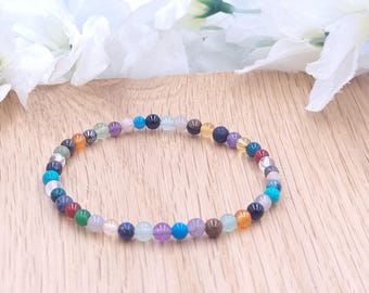 Gemstone Bracelet, Immune Support, Healing Crystals, Unisex Jewelry