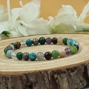 Prosperity Abundance  Bracelet Healing Crystals Wealth Stretch 6mm beaded, Citrine, Pyrite, and Quartz Business Success, Crystals for Money