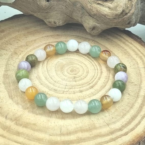 Pregnancy Support Healing Crystal Bracelet, Childbirth, Hormone balancing, Water retention, baby blues, personalised gift, birthday