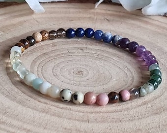 Calming Crystal Anxiety Bracelet, 4mm Dainty & Healing