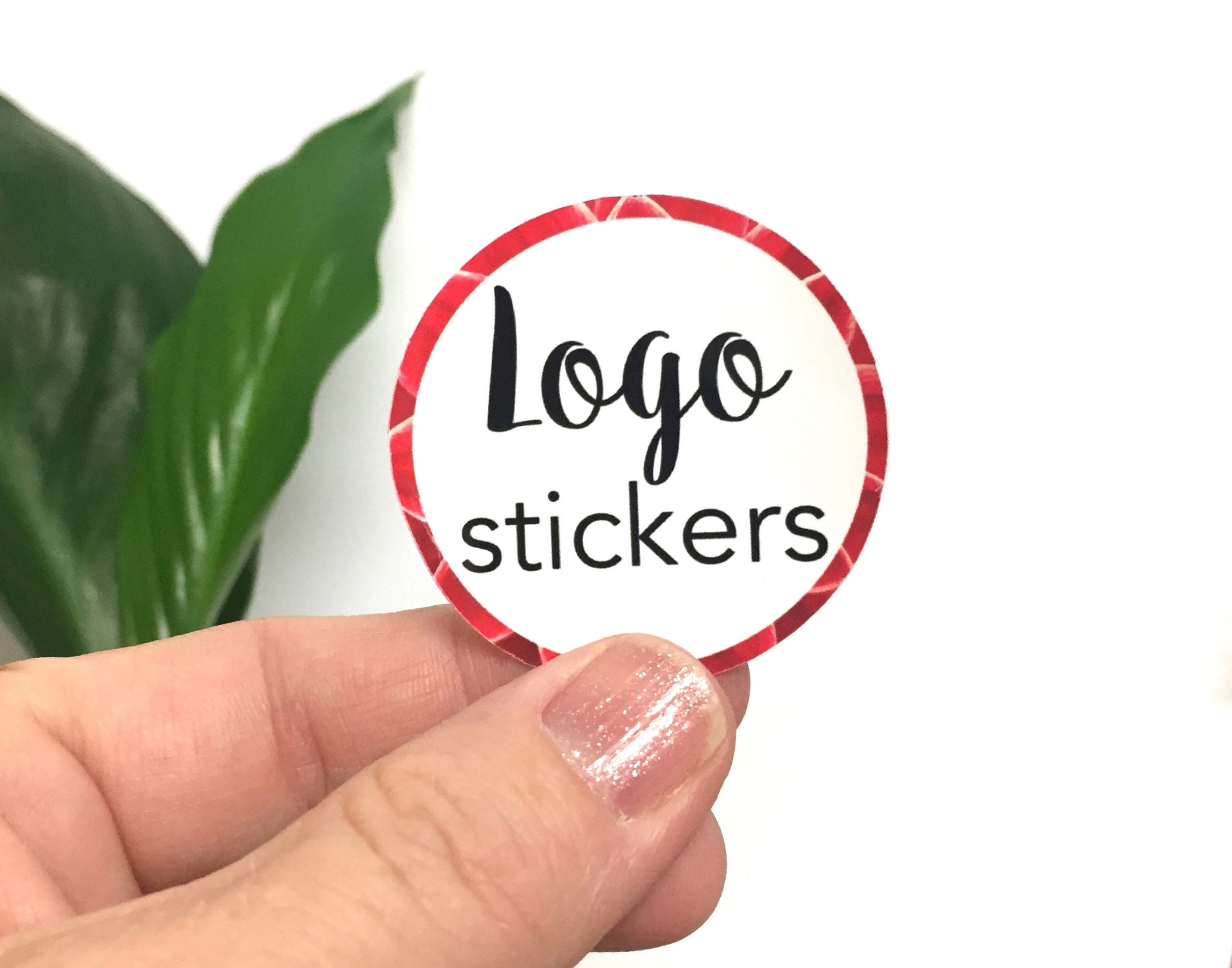 Round Logo Stickers Various Sizes Sticker Labels Product Etsy