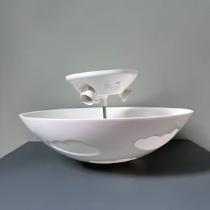IKEA Vintage Skojig White Cloud Ceiling Lamp
