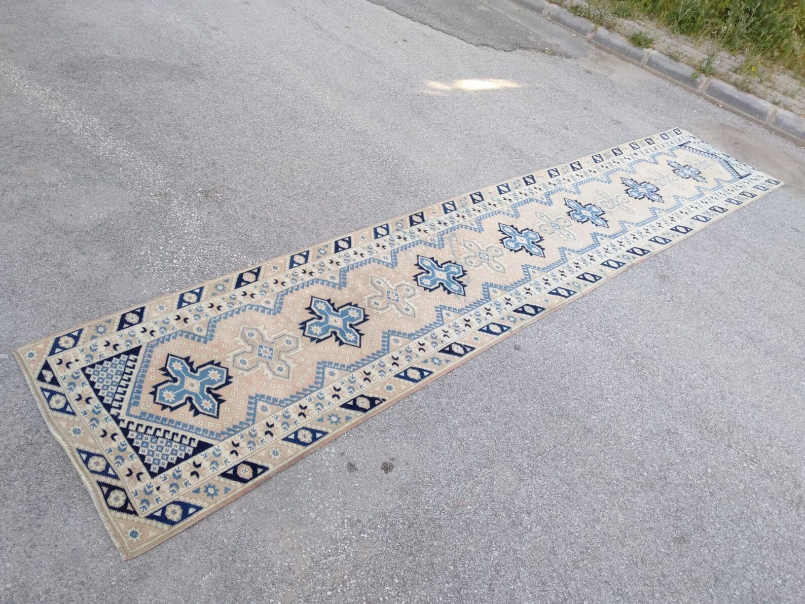 3' X 15'3 Ft Turkish Rug Runner Oushak Rug Etsy