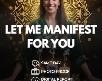 Permita-me manifestar para você, Manifestação Personalizada, Super Ritual, Transformação, Ritual Poderoso, Mudança de Vida, Cerimônia com Cristais no Altar, Desejo