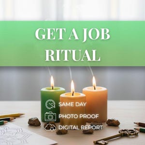 Get a Job Manifestation, Get Hired Ritual, Dream Job Blessing, Money Attracting Ritual, Spiritual Work for Career, Fast Money, Job success