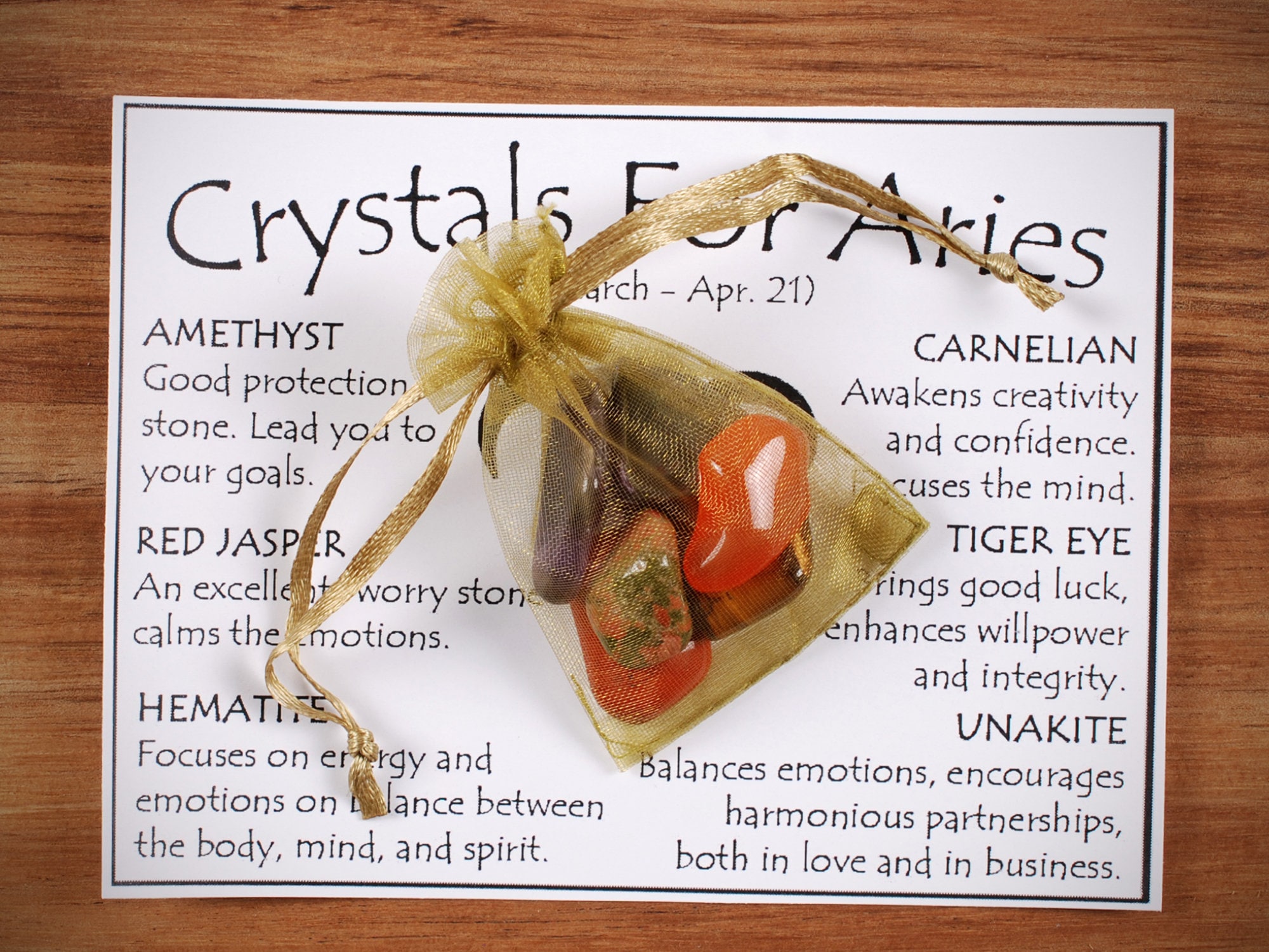 Aries Crystals Set Aries Crystal Set Crystals For Aries Etsy