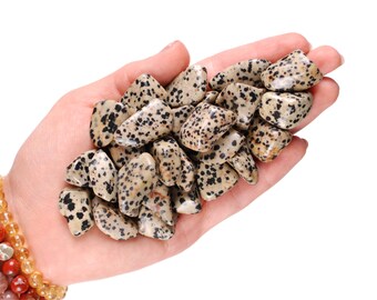 Dalmatian Jasper Tumbled Stone, Joy And Protection, Root Chakra Ritual Gem