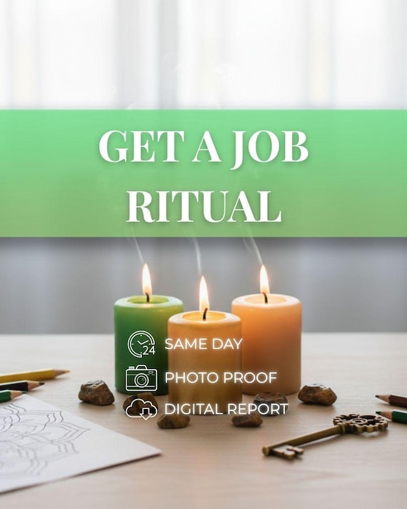 Get a Job Manifestation, Get Hired Ritual, Dream Job Blessing, Money Attracting Ritual, Spiritual Work for Career, Fast Money, Job success