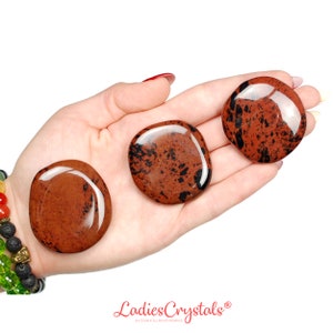 Mahogany Obsidian Palm Stone, Mocca Obsidian, Palm Stones, Smooth Stones, Crystals, Stones, Gifts, Rocks, Gems, Gemstones, Zodiac Crystals