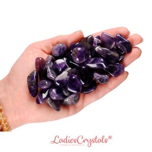 Set Of 10 Amethyst Tumbled Stones, Amethyst, Tumbled Stones, Amethyst Stone, Amethyst Crystal, Rocks, Gemstones, Stones, Crystals, Gifts