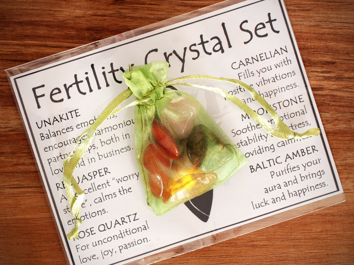Fertility Crystals Set Fertility Crystals Unakite Red Etsy