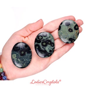 Kambaba Jasper Palm Stone, Kambaba Jasper Smooth Stones, Crystals, Stones, Gifts, Rocks, Gems, Gemstones, Zodiac Crystals, Healing Crystals