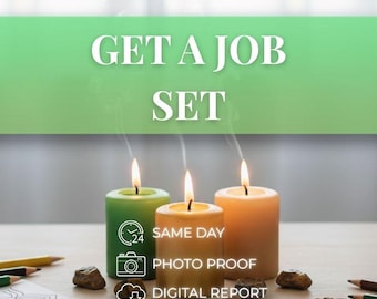 Get a Job Set, Dream Job Blessing, Money Attracting Crystals, Amulet For Career, Job Success