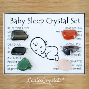 Baby Sleep Crystal Set, Crystals For Baby Sleep, Crystals for Insomnia, Baby Sleep Crystals, Healing Crystals, Zodiac Crystals, Baby Sleep