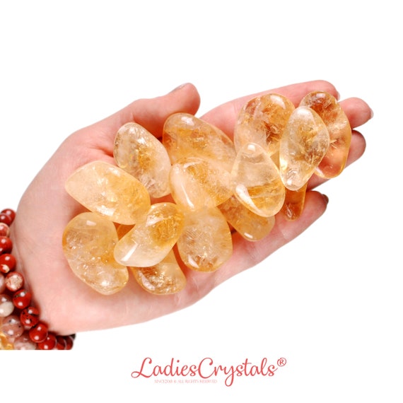 Citrine Tumbled Stone, Citrine, Tumbled Stones, Stones, Crystals, Rocks,  Gifts, Gemstones, Gems, Zodiac Crystals, Healing Crystals, Money