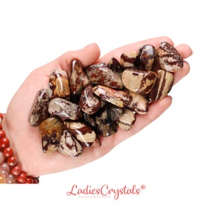 Zebra Jasper Tumbled Stone, Zebra Jasper, Tumbled Stones, Jasper, Print Stone, Stones, Crystals, Rocks, Gifts, Gemstones, Gems, Zodiac Stone