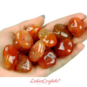 Carnelian Tumbled Stone, Carnelian, Tumbled Stones, Stones, Crystals, Rocks, Gifts, Gemstones, Gems, Zodiac Crystals, Healing Crystals