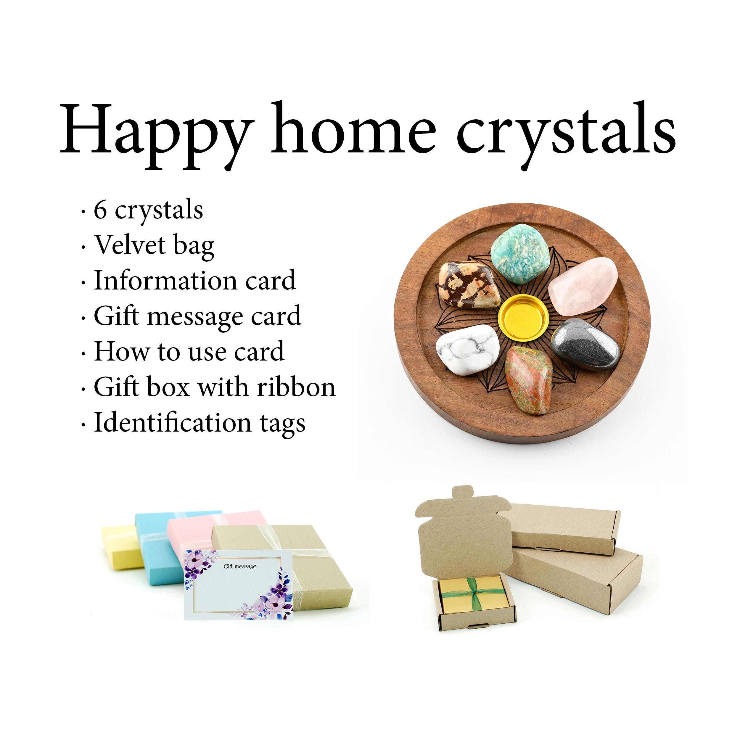 Happy Home Crystal Set, Harmony and Joy, Gift for Crystal Lovers