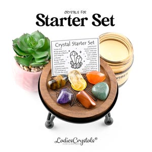 Crystal Starter Set: Tumbled Stones Gift Box - Tiger Eye, Amethyst, Citrine