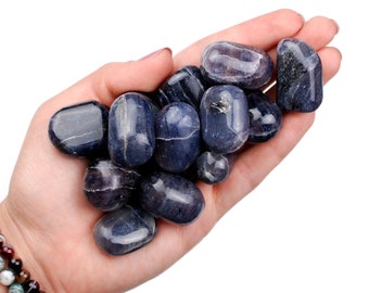Iolite Tumbled Stone, Intuition, Water Sapphire Crystal, Third Eye Vision Pocket Stone