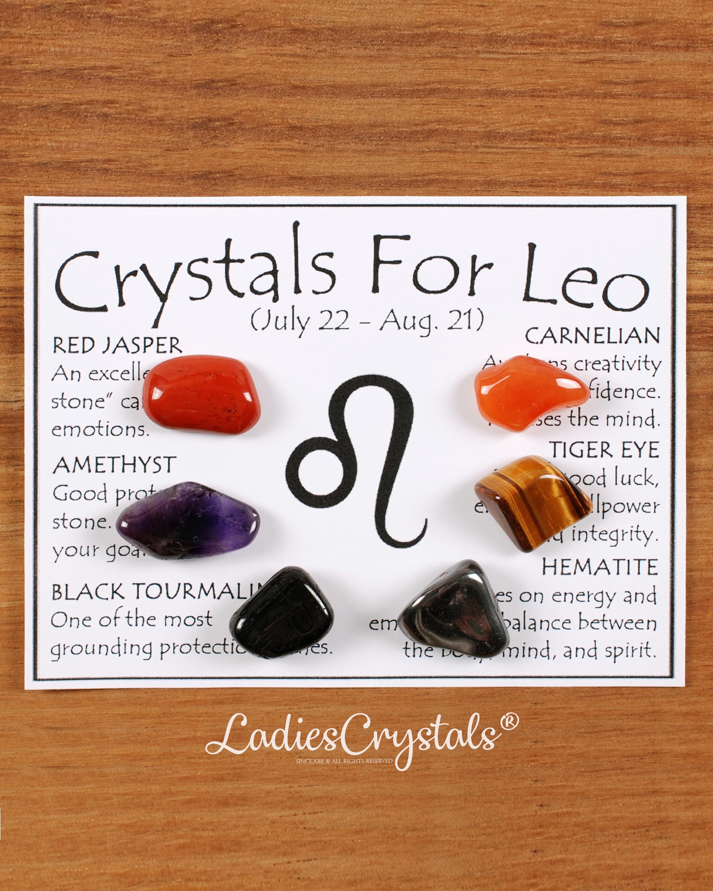 Leo Birthstones Crystals Set, Leo Crystal Set, Crystals for Leo