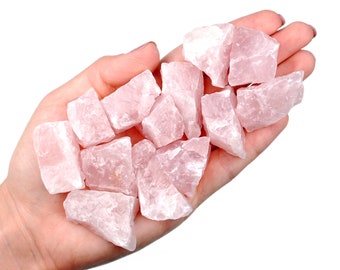 Rose Quartz Raw Stone, Natural Pink Crystal, Unconditional Love And Altar Ritual Gem