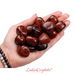 Mahogany Obsidian Tumbled Stone, Mahogany Obsidian, Tumbled Stones, Obsidian, Stones, Crystals, Rocks, Gifts, Gemstones, Gems, Zodiac Stone