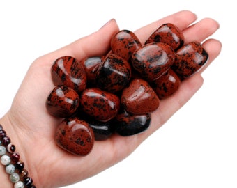 Mahogany Obsidian Tumbled Stone, Mahogany Obsidian, Tumbled Stones, Obsidian, Stones, Crystals, Rocks, Gifts, Gemstones, Gems, Zodiac Stone