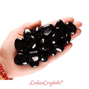 Jet Tumbled Stone, Jet, Tumbled Stones, Crystals, Stones, Gifts, Rocks, Gems, Gemstones, Zodiac Crystals, Healing Crystals, Wedding Favors