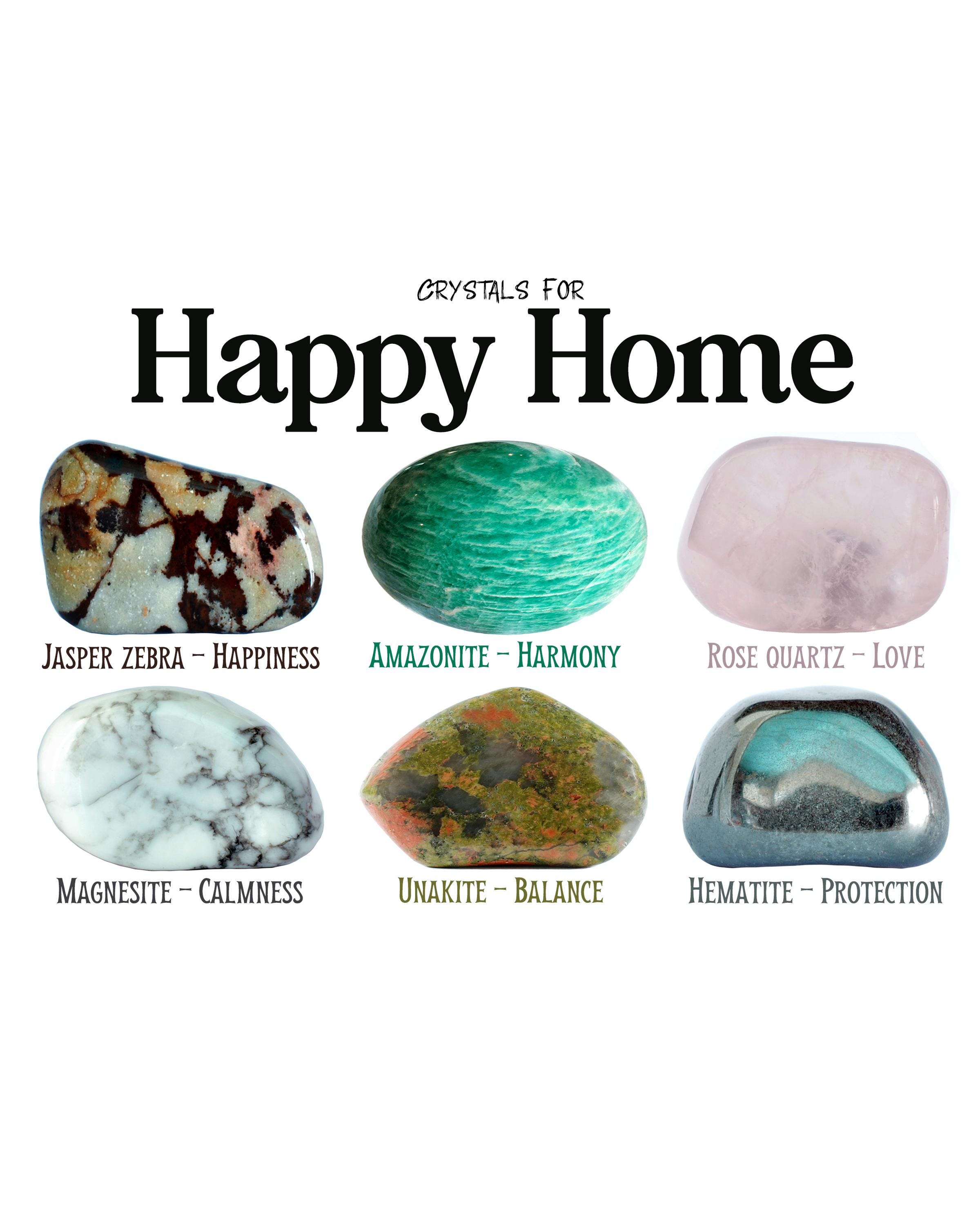 Happy Home Crystal Set, Harmony and Joy, Gift for Crystal Lovers