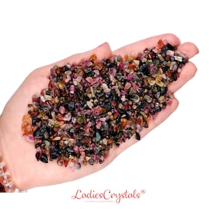 Tourmaline Chip Stones, Tourmaline Multicolor Small Tumbled Stones, Gifts, Metaphysical Crystals, Crystals, Chip, Gemstone Chips, Favors