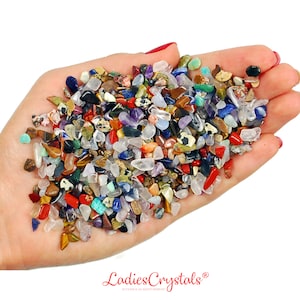 Mini Mixed Chip Stones, Mix Small Tumbled Stones, Craft Supplies, Gifts, Metaphysical Crystals, Crystals, Chips, Gemstone Chips