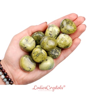 Green Serpentine Tumbled Stone, Green Serpentine, Tumbled Stones, Serpentine, Stones, Crystals, Rocks, Gifts, Gemstones, Zodiac Crystals