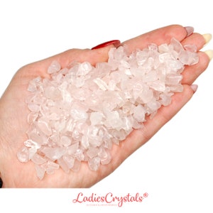 Piedras de cuarzo rosa en trozos, piedras pequeñas de cuarzo rosa pulidas, suministros para manualidades, regalos, cristales metafísicos, cristales, trozos, trozos de piedras preciosas