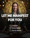 Let me manifest for you, Custom Manifestation, Super Ritual, Transformation, Powerful Ritual,  Life Change, Altar Crystal Ceremony, Desire product logo