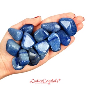 Blue Quartz Tumbled Stone, Blue Quartz, Tumbled Stones, Quartz, Crystals, Stones, Gifts, Rocks, Gems, Gemstones, Zodiac Crystals, Healing