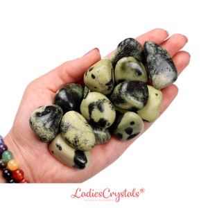 Serpentine Tumbled Stone, Serpentine, Chytha, Tumbled Stones, Stones, Crystals, Rocks, Gifts, Gemstones, Gems, Zodiac Crystals, Healing