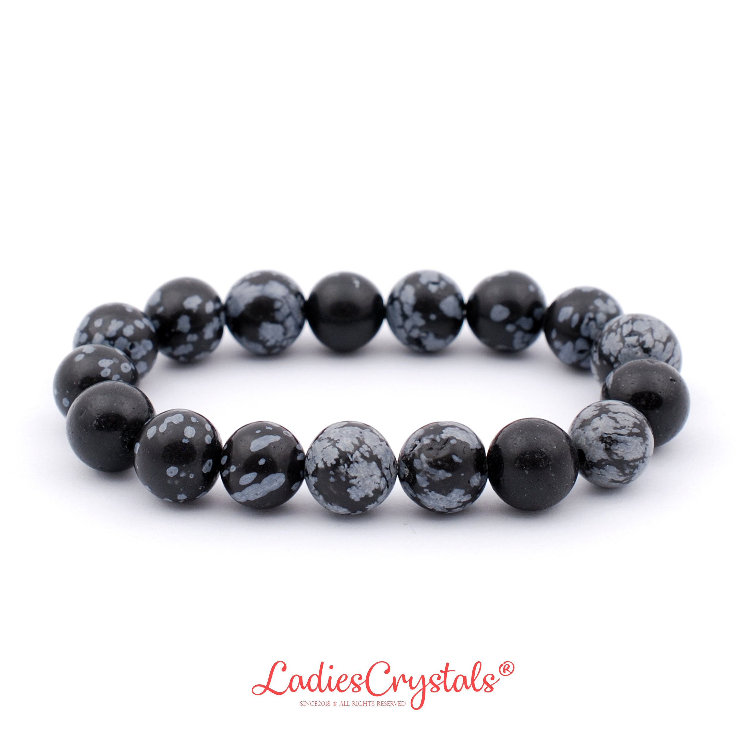 Snowflake cheap obsidian bracelet