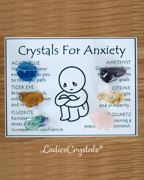 Anxiety Crystals Set, Anxiety Crystals, Crystals For Anxiety, Crystals Anxiety, Anxiety, Gift, Crystals, Metaphysical Crystals, Crystal Kit