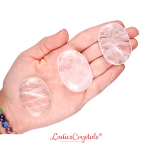 Clear Quartz Palm Stone, Clear Quartz Smooth Stone, Clear Quartz, Quartz, Stones, Crystals, Rocks, Gifts, Wedding Favors, Gemstones, Gems