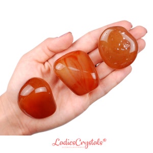 Carnelian Tumbled Stone, Carnelian, Tumbled Stones, Stones, Crystals, Rocks, Gifts, Gemstones, Gems, Zodiac Crystals, Healing Crystals