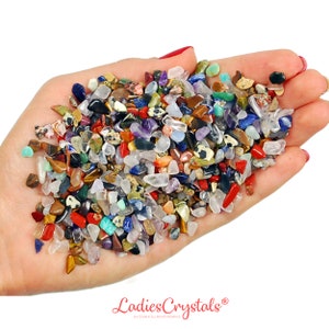 Mini Mixed Chip Stones, Mix Small Tumbled Stones, Craft Supplies, Gifts, Metaphysical Crystals, Crystals, Chips, Gemstone Chips