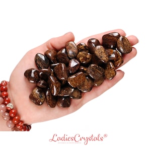 Set Of 10 Bronzite Tumbled Stones, Bronzite, Tumbled Stones, Stones, Crystals, Rocks, Gifts, Gemstones, Zodiac Crystals, Healing Crystals
