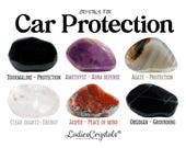 Car Protection Crystals Set, Protection Crystals, Black Tourmaline