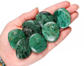 Groene kwartspalmsteen, bosvredekristal, edelsteen Abundance and Altar Ritual Healing