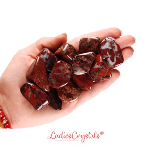 Brecciated Jasper Tumbled Stones, Dark Brecciated Jasper, Tumbled Stones, Jasper, Stones, Crystals, Rocks, Gifts, Gemstones, Gems, Zodiac