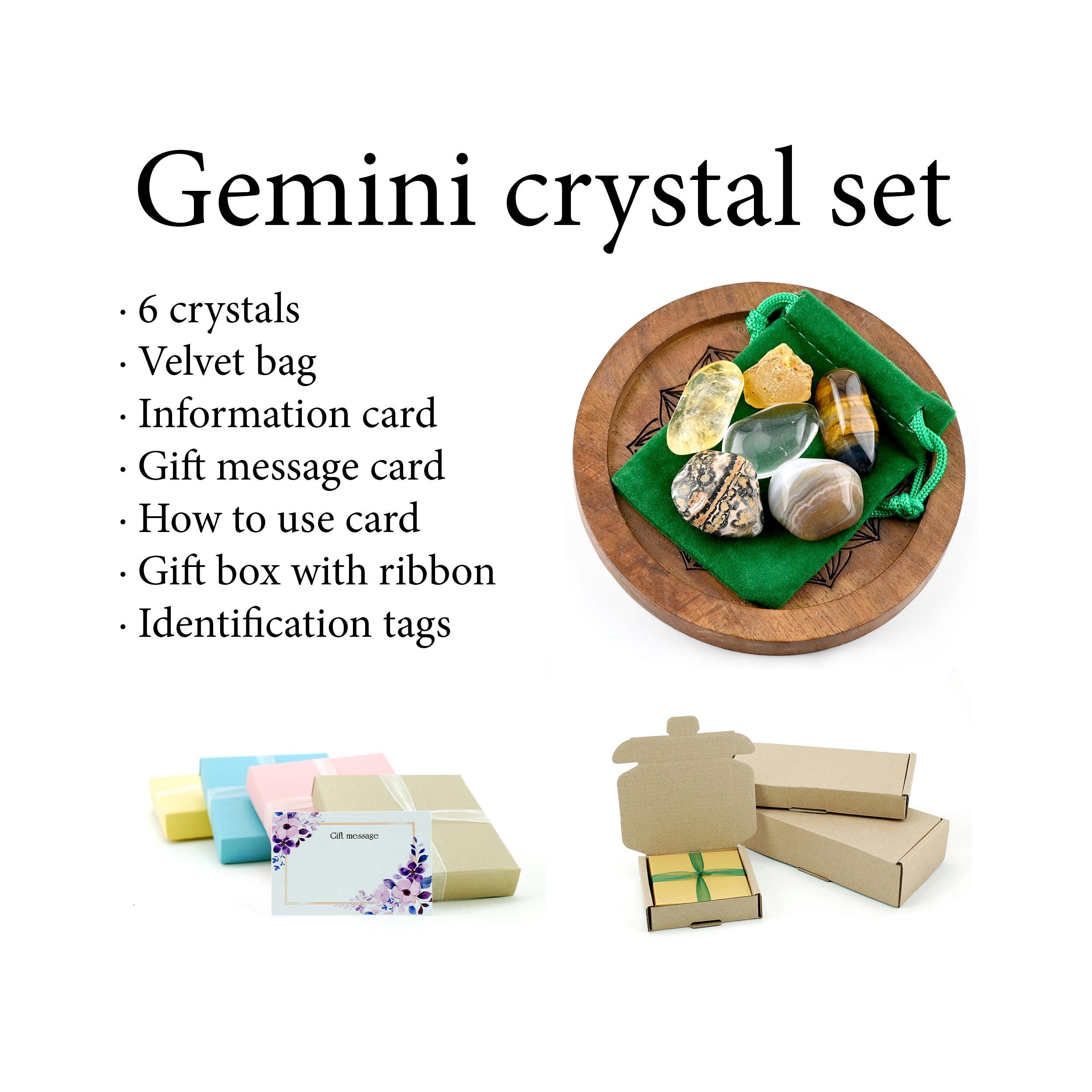 ジェミニクリスタルセット（6石）、コミュニケーション、バランス