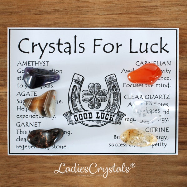 Crystals for Luck Etsy